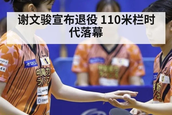 谢文骏宣布退役 110米栏时代落幕